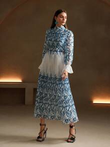 [GZT81] Dress Anewsta Ombre Print