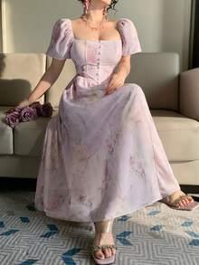 Dress French Floral Print (S)