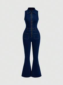 Jumpsuit Sexy Stretchy Denim (S)