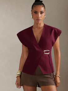 Hauture Burgundy Top (Burgundy / L)